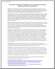 A Resolution Calling Upon Legislators to Protect Dying Mesothelioma Victims from Marathon Depositions