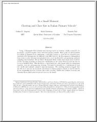 Angrist-Battistin-Vuri - In a Small Moment, Cheating and Class Size in Italian Primary Schools