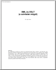 Nagy Tamás - XML és XSLT a színfalak mögül