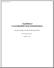 Segédkönyv a szociálpolitika helyi