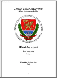 Római jog jegyzet, 2004