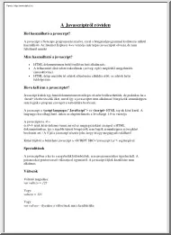 A Javascriptről röviden