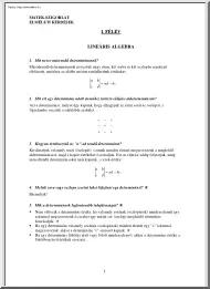 Matematika-szigorlat elméleti