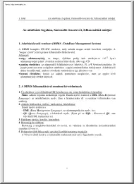 Adatbázisok vizsgatételek