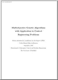 Multiobjective Genetic Algorithms with Application to Control Engineering Problems