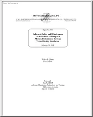 Hogue-Pelz - Enhanced Safety and Effectiveness for Parachute Training and Mission Performance through Virtual Reality Simulation