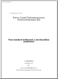 Balk Richárd - Nem standard módszerek a sztochasztikus analízisben
