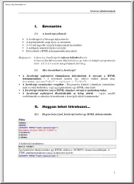 Internet alkalmazások Javascriptben