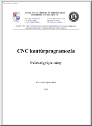 Pápai Gábor - CNC kontúrprogramozás