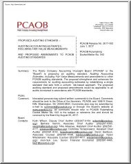 Auditing Accounting Estimates, Including Fair Value Measurements and Proposed Amendments to PCAOB Auditing Standards