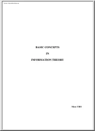 Basic Concepts in Information Theory