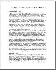 How to Write a Good Interpretive Essay