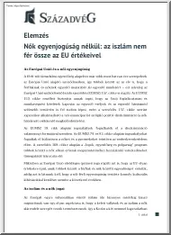 Fehér Barbara - Nők egyenjogúság nélkül, az iszlám nem fér össze az EU értékeivel