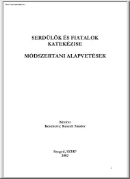 Keszeli Sándor-Serdülők és fiatalok