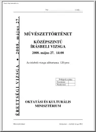 Művészettörténet középszintű