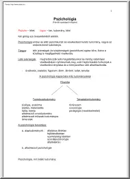 Gál Erika - Pszichológia jegyzet