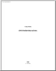 Csányi Erika - Építőmérnöki kémia