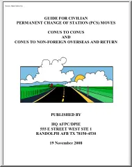 Guide for Civilian Permanent Change of Station Moves, Conus to Conus and Conus to Non-Foreign Overseas and Return