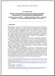Dr. Kovács Gyula - Amikor a hét kérdés csak hat, egy pedig kimaradt, Gondolatok a kriminalisztika alapkérdéseiről