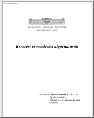 Keresési és rendezési algoritmusok