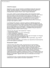 A HACCP hét alapelve