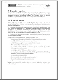 E-tanulás, e-learning