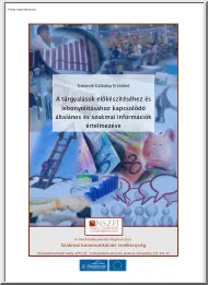 Simonné Czibolya Erzsébet - A tárgyalások előkészítéséhez és lebonyolításához kapcsolódó általános és szakmai információk értelmezése