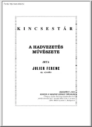 Julier Ferenc - A hadvezetés