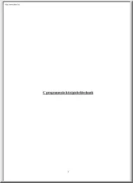 C programozás középiskolásoknak