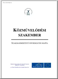 Közművelődési szakember, szakmaismertető információs mappa