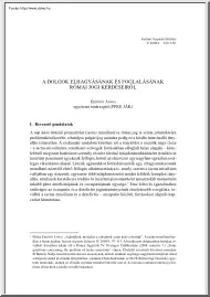 Erdődy János - A dolgok elhagyásának és foglalásának római jogi kérdéseiről