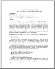 Koldaev-Moraes - Non Guided Parachute System for Recovery of Small Orbital Payloads