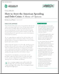 Alison Acosta Winters - How to Avert the American Spending and Debt Crisis, A Menu of Options