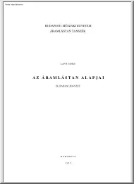 Lajos Tamás - Az áramlástan alapjai