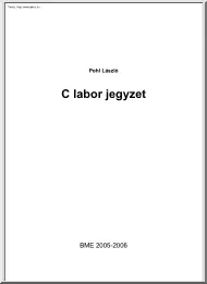Pohl László - C++ laborjegyzet