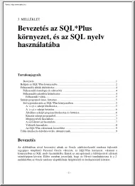 Bevezetés az SQL-Plus-ba