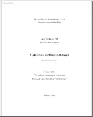 Ács Bernadett - Síkfedések szétbonthatósága