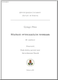 Györgyi Péter - Hálózati optimalizálási modellek