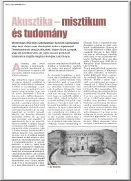 Akusztika, misztikum és tudomány