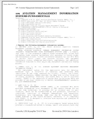 109 Aviation Management Information Systems Fundamentals