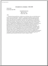 Székely Gábor - A Komintern és a