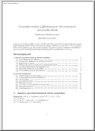 Numerikus analízis I. jegyzet