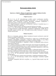 Biztonságtechnika tételek