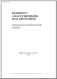 Kézikönyv a HACCP rendszer