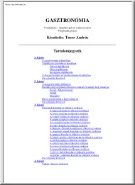 Tusor András - Gasztronómia