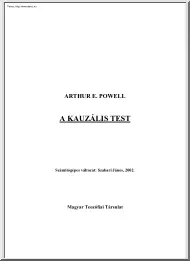 Arthur E. Powell - A kauzális test