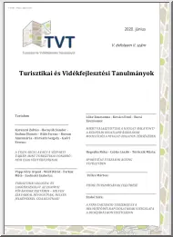 Turisztikai és Vidékfejlesztési Tanulmányok, V. évfolyam, II. szám