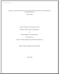 Natalie Tipton - Analysis of Center of Pressure and Center of Mass to Determine Patterns of Postural Stability in Neurotypical Subjects
