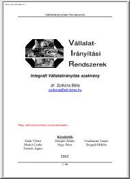 Szikora Béla - Vállalatirányítási