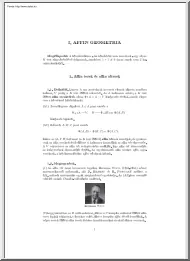 Affin geometria